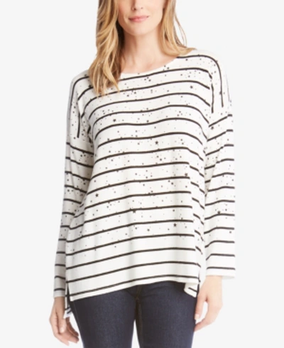 Shop Karen Kane Star-print Striped Sweater
