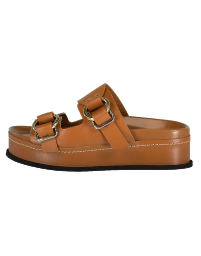 Shop 3.1 Phillip Lim / フィリップ リム Double Buckle Freida Sandal In Cognac