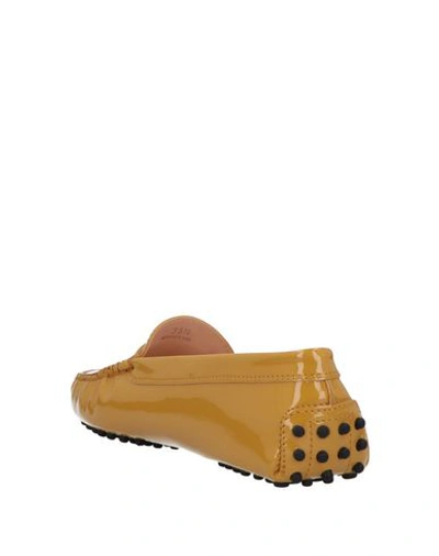 Shop Tod's Loafers In Ocher