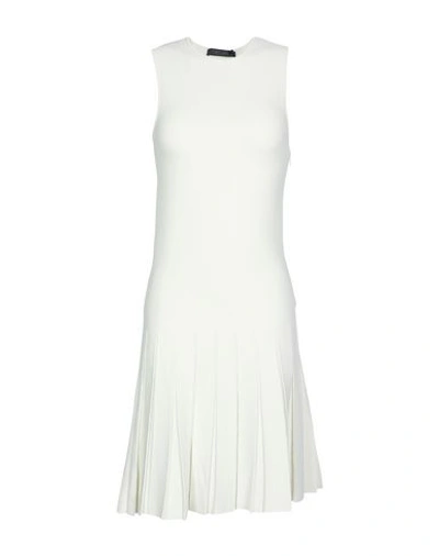 Shop Calvin Klein Collection Short Dresses In Ivory