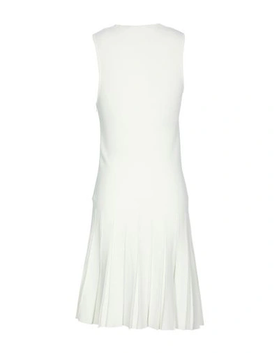 Shop Calvin Klein Collection Short Dresses In Ivory