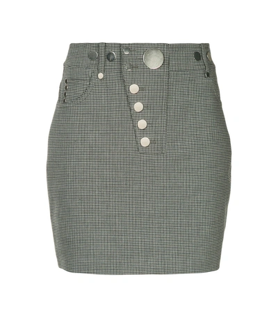 Shop Alexander Wang Grey High Waisted Mini Skirt