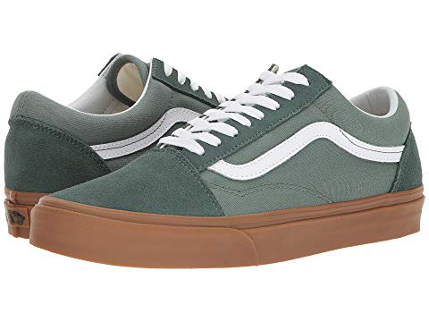 vans old skool duck green gum