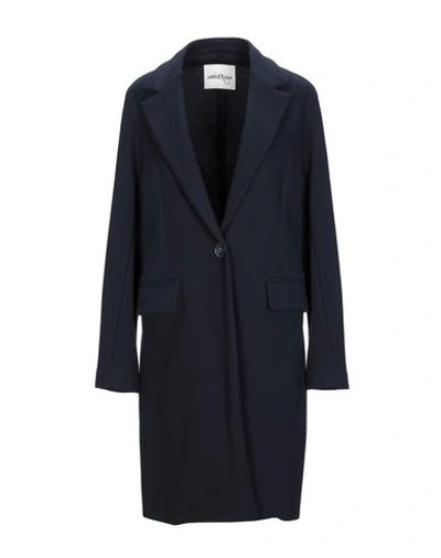 Shop Ottod'ame Coat In Dark Blue