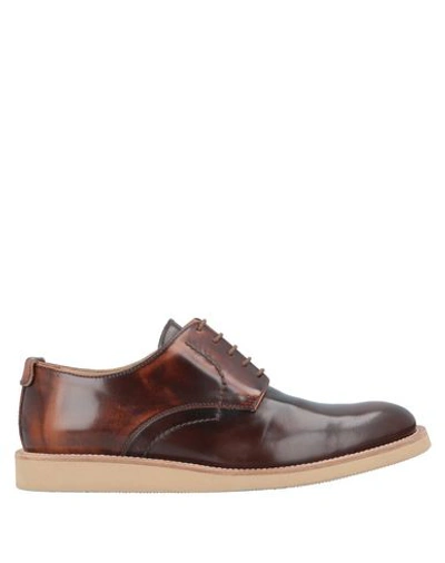Shop Gold Brothers Laced Shoes In Cocoa