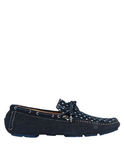 Shop Gold Brothers Loafers In Dark Blue
