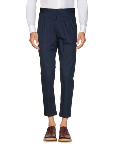 Shop Low Brand Casual Pants In Dark Blue