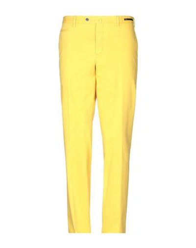 Shop Pt01 Casual Pants In Yellow