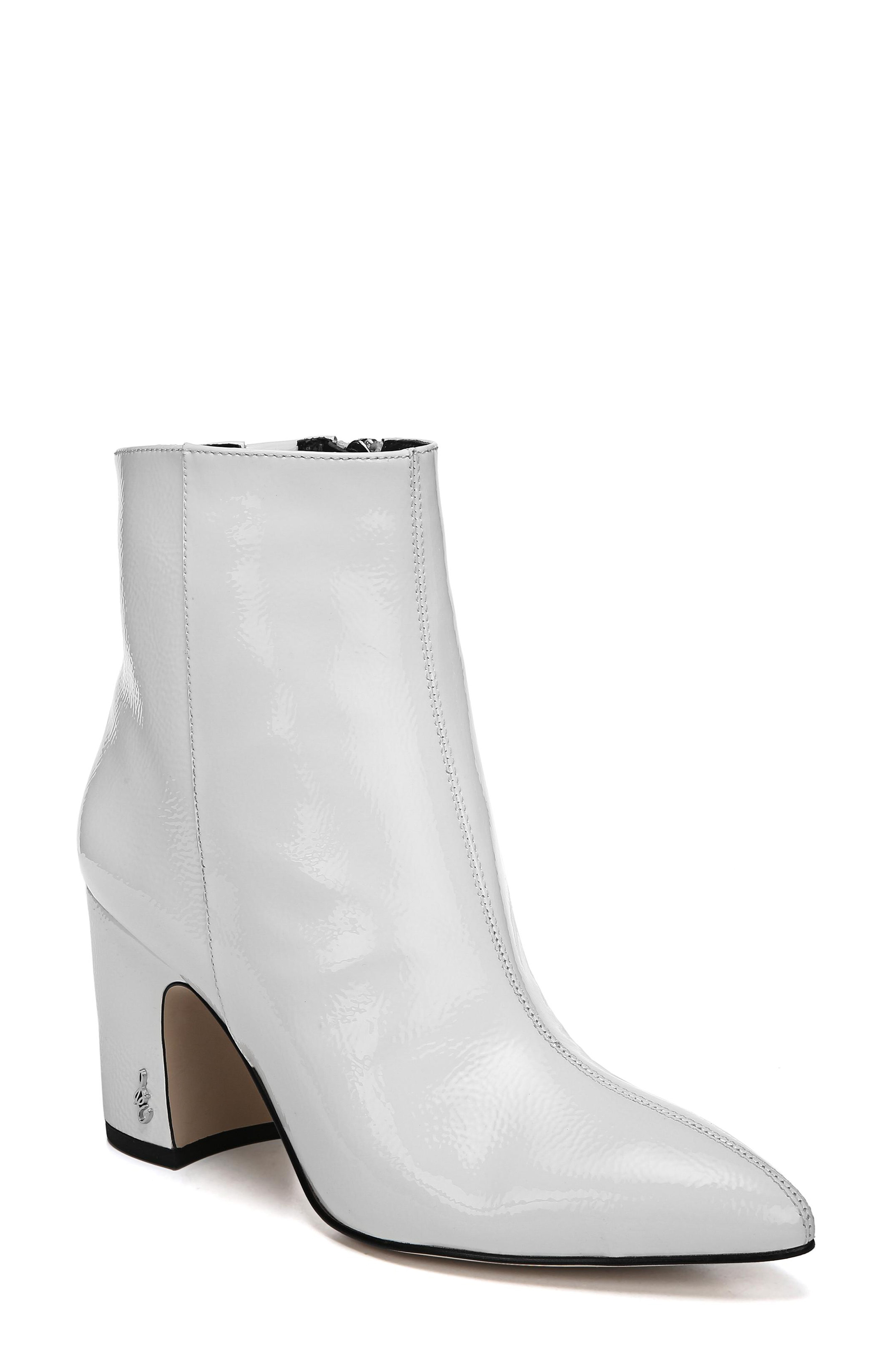 sam edelman white patent boots