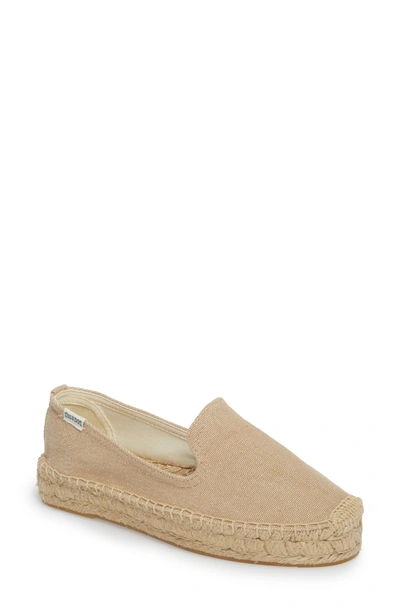 Shop Soludos Smoking Slipper Espadrille In Safari Canvas