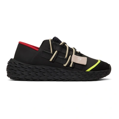 Shop Giuseppe Zanotti Black Urchin Sneakers