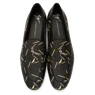 GIUSEPPE ZANOTTI BLACK MATCHES LOAFERS