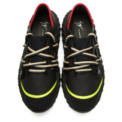 Shop Giuseppe Zanotti Black Urchin Sneakers