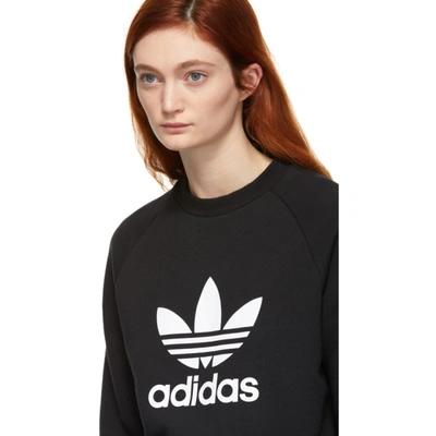 Shop Adidas Originals Black Trefoil Warm-up Sweatshirt