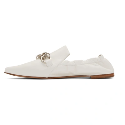 Shop Chloé White Reese Loafers