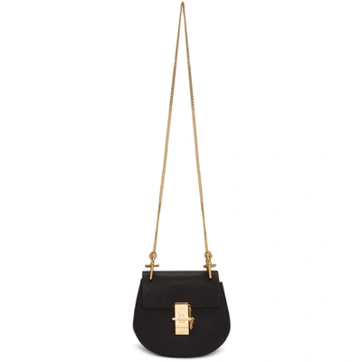 Shop Chloé Chloe Black Mini Drew Bag In 001 Black