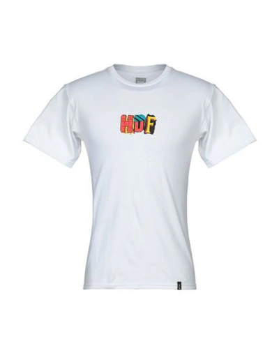 Shop Huf T-shirts In White