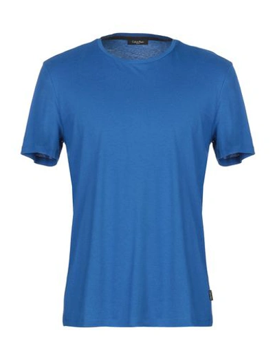 Shop Calvin Klein T-shirt In Bright Blue
