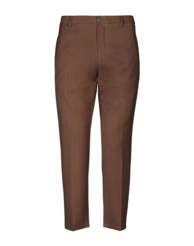 Shop Be Able Man Pants Brown Size 35 Virgin Wool
