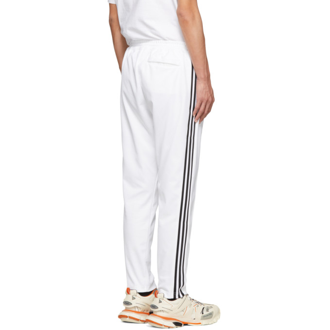adidas beckenbauer track pants white