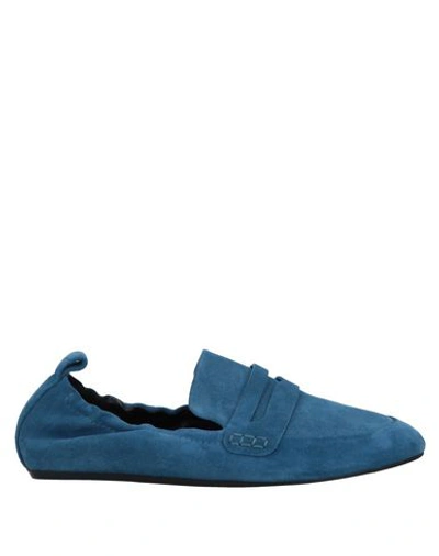 Shop Lanvin Loafers In Pastel Blue