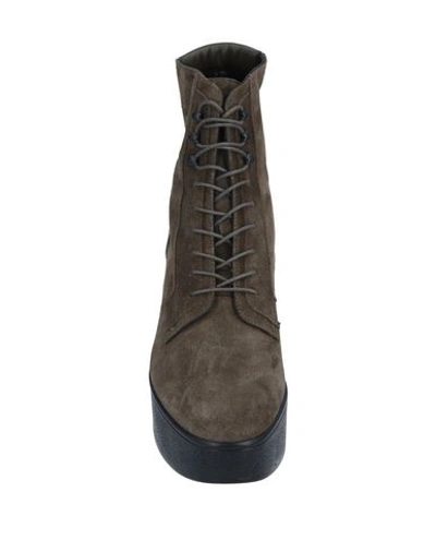 Shop Robert Clergerie Ankle Boot In Military Green