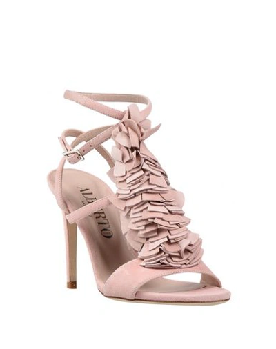 Shop Alberto Gozzi Sandals In Light Pink