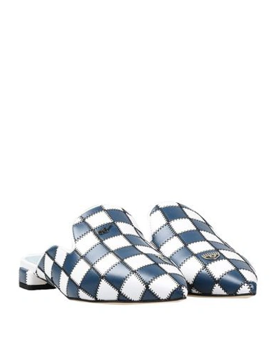 Shop Chiara Ferragni Mules & Clogs In Dark Blue