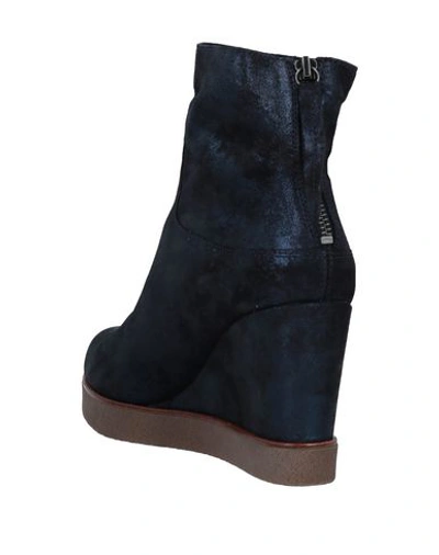 Shop Unisa Ankle Boot In Dark Blue
