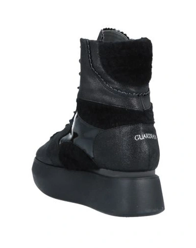Shop Alberto Guardiani Woman Ankle Boots Black Size 10 Soft Leather, Textile Fibers, Lambskin