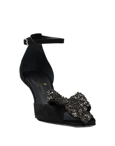 Shop Angela Chiara Venezia Sandals In Black