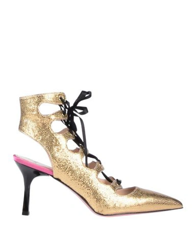 Shop Tipe E Tacchi Sandals In Gold