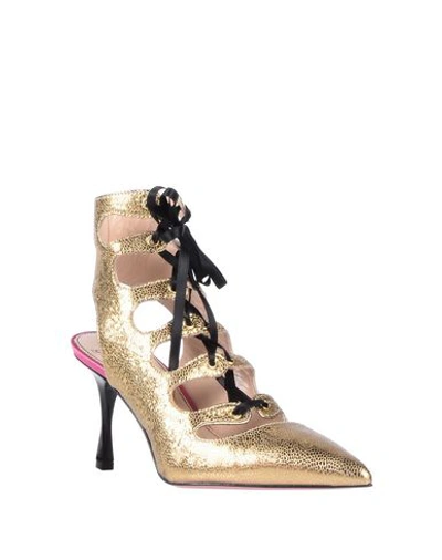 Shop Tipe E Tacchi Sandals In Gold