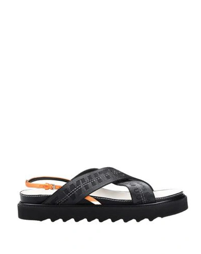 Shop Off-white Sandals In Lead