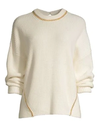 Shop Joie Meliso Knit Sweater In Porcelain