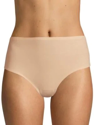 Shop Chantelle Women's Soft Stretch Retro Thongs In Nude