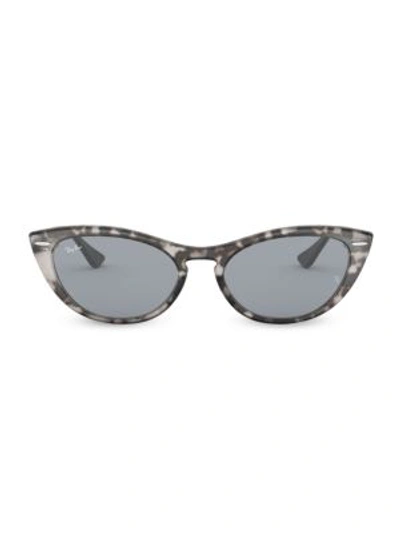 Shop Ray Ban Rb4314 54mm Cat Eye Sunglasses In Grey Havana