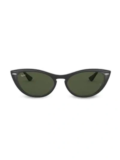 Shop Ray Ban Rb4314 54mm Cat Eye Sunglasses In Green