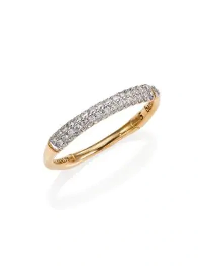 Shop John Hardy Bamboo Diamond & 18k Yellow Gold Band Ring