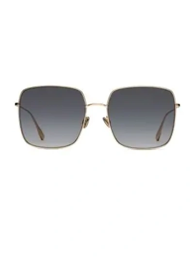 Shop Dior Stellaire1 59mm Square Sunglasses In Rose Gold