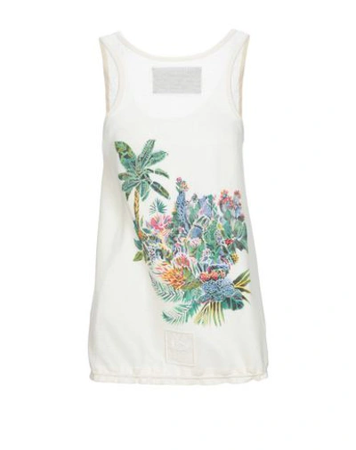Mr & Mrs Italy Tank Tops In White