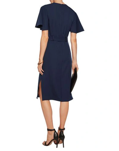 Shop Iris & Ink Woman Mini Dress Midnight Blue Size 4 Polyester, Elastane