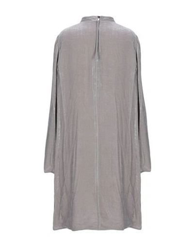 Shop Rick Owens Short Dresses In Dove Grey