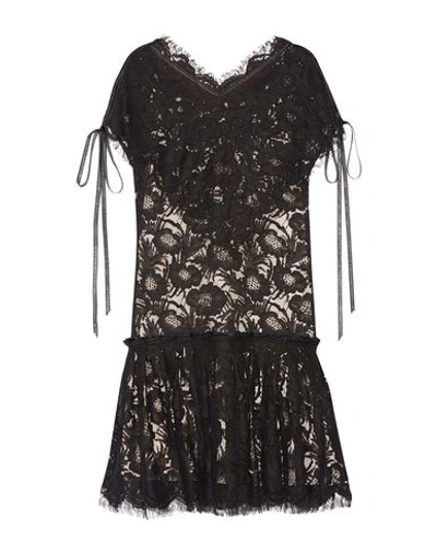 Shop Wes Gordon Short Dress In Black