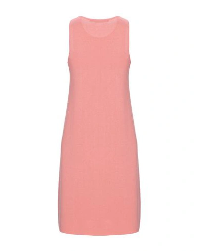 Shop Gentryportofino Woman Midi Dress Salmon Pink Size 8 Viscose, Polyester
