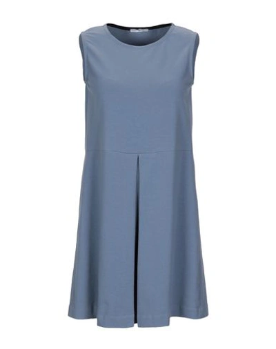 Shop Circolo 1901 Short Dress In Pastel Blue