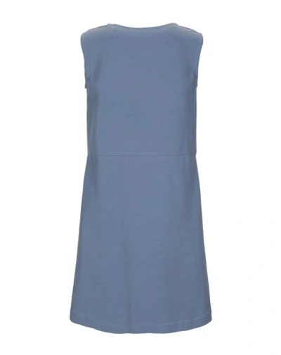 Shop Circolo 1901 Short Dress In Pastel Blue