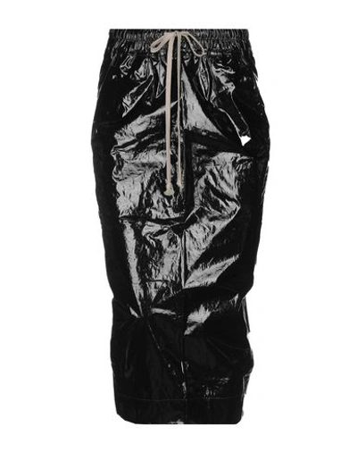 Shop Rick Owens Drkshdw Midi Skirts In Black