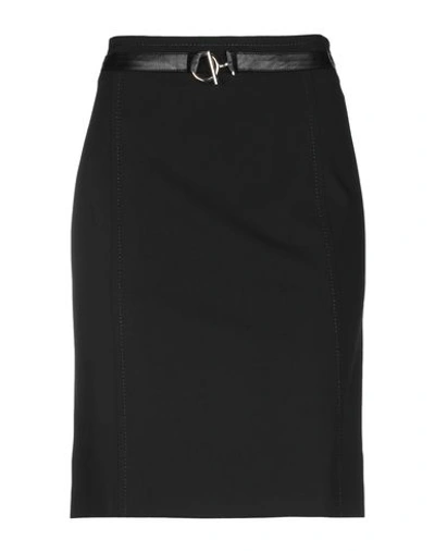 Shop Weill Knee Length Skirt In Black