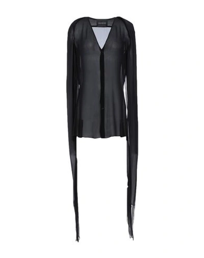 Shop Nicolas Andreas Taralis Silk Shirts & Blouses In Black